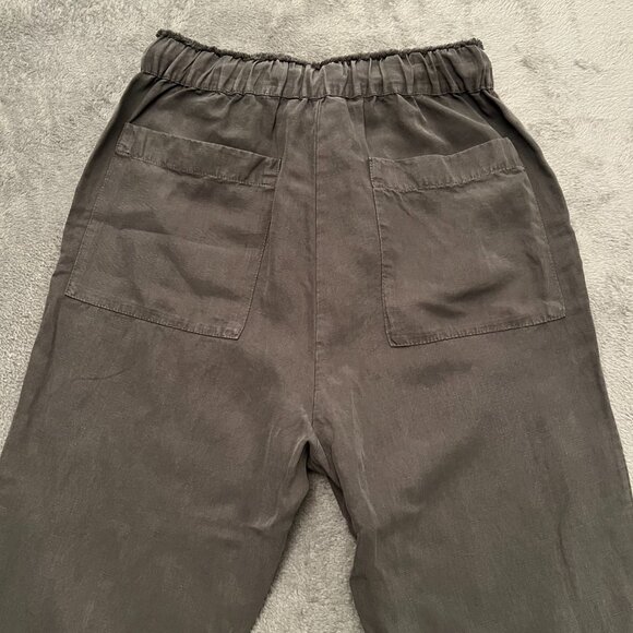 Zara pant women's taupe EUR XS linen and lyocell new with tag - Picture 3 of 10